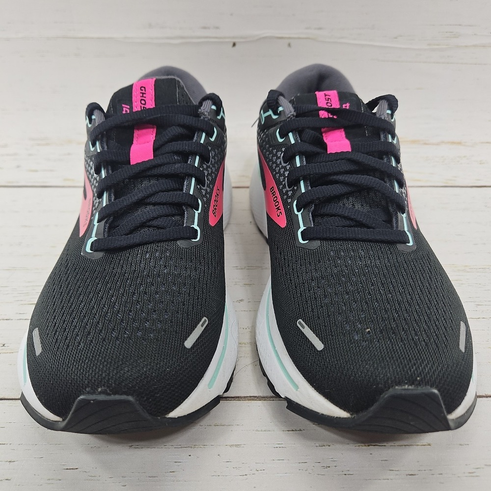 Brooks Ghost 14 Shoes Womens 8 M Black Pink Lightweight Running Sneakers - Picture 4 of 11